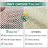 BALEINE Extra Thick Non Slip Rug Pad Gripper for Hardwood Floors, 3'x5' Non Slip Mat Under Carpet