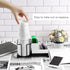 Coffee Station Organizer for Countertop, Black Disposable Cup Holder with 2 Compartment Storage Box