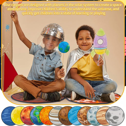 12 16 Inch Tinideya Pcs Kids Carpet Circle Seats for Class Round Classroom Rug Floor Cushions Soft First Day of School