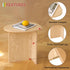 AWASEN Small Side Table, Mini End Table Living Room, Modern Accent Table with Unique Tabletop, Short Bedside Table