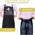 Funny Aprons for Men, MR GOOD LOOKING IS COOKING, Professional Kitchen Chef Bib Apron with Double Pocket