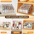 4 Countertop, (1 Pack) BOIVSHI Tiered Spice Rack, Tier Spice Shelf Organizer for Cabinet, Spice Rack Organizer, Depth
