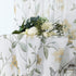 Tollpiz Short Sheer Floral Tier Curtains, Yellow Flower Butterfly Printed Kitchen Voile Curtains, Set of 2 Panels