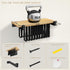 NANATI 2 Set (16.5L8.7W1.5H) of Floating Bookshelf, Pine Wood Invisible Bookshelf, Hanging Bookshelves for Wall, Unique