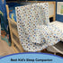 40 60 (101.6 152.4 cm) Kids Throw Blanket Soft Cotton Toddler Blanket with Blue & Gray Stars Pattern, Breathable