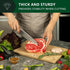 ROYAL CRAFT WOOD Bamboo Cutting Board with Juice Groove, Heavy Duty Kitchen Chopping Board for Meat, Cheese, Vegetables