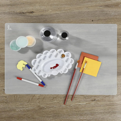 Thick Silicone Counter Mat, Large 23.4" by 15.6", Heat Resistant Mat for Kitchen Table and Countertop Protector