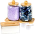ELECNEST Glass Laundry Jars with Airtight Lids - Kitchen & Laundry Room Organization