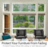 STATINT Privacy Window Film One Way Mirror Glass Tint, Heat Control UV Blocking Sliding Door Tinting, Black-Silver