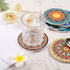 Set 6 LogHog Stylish and Functional Drink Coasters - of Coasters for Coffee Table, Absorbent Coasters for Drinks