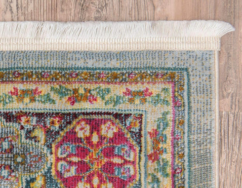 Unique Loom Baracoa Collection Area Rug - Marta, 2' 2" x 6' 1" Runner, Multi/Burgundy