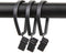 Rod Desyne Black Curtain Pivot Rings for 1-Inch Rod, Set of 10