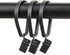 Rod Desyne Black Curtain Pivot Rings for 1-Inch Rod, Set of 10