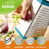 Spring Chef Handheld Stainless Steel XL Parmesan Cheese Grater with Handle - 4 Sided Metal Box Grater for Kitchen