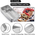 TeamFar Loaf Pan, 9¼” × 5” Stainless Steel Bread Loaf Pan for Baking Bread, Cake, Toast, Dishwasher Safe