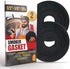 XXL 20 FT Black Grill Gasket for Smokers, 1/2’’ x 1/8’’ Hi Temp Seal Smoker Gasket, 2-Pack Self Stick