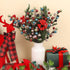 24 Pack HOHOTIME Artificial Berry Stems Branches, Christmas Faux Holly Colorful Berries Branches Ornaments