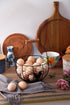 Countertop Fresh Eggs Collecting Basket With HandleVintage Style Metal Wire Eggs Holder Basket for Kitchen Storage Bin