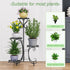 4Tier 4 INGIORDAR Plant Stand Indoor Outdoor Shelf Metal Holder Pot Rack Multiple Plants Stand Tall Flower Shelf Corner
