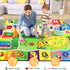 3x5 Chicrug Educational Kids Area Rug for Playroom, TPR Non Slip Kids Classroom Carpet Rug for Learning ABC Animal