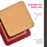 Pimpernel Classic Burgundy Drink Coasters, Set of 6, Heat & Stain Resistant, Non-Slip Cork Backing, 4"