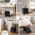 STORAGEBUD 15-in 330lbs, Storage Ottoman Cube with Small Bin, Square Ottoman with Storage for Living Room and Bedroom