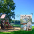 Welcome To The Lake Adirondack Chair Decorative Garden Flag, Spring Summer Lakehouse Boat Yard Outside Decorations,
