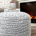 20x20x12 Inches Asuprui Pouf Ottoman Unstuffed Floor Poof Seat Pouf Ottoman Foot Rest Soft Foot Stool Fuzzy Chair Floor