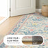 5x7 Joydeco Boho Floral Light Pink Area Rugs for Bedroom Girls Playroom, Machine Washable Kids Room Nursery Rug Non