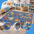 47x71in Play Mat Kids Rug for Boys and Girls, Non-Slip Playroom Rug Car Rugs for Kids Toy Cars Kid Classroom Road Rugs