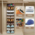 Pcaelin Closet 20 Closet Hanging Shoe Organizer for - Wider Sections Shoe Storage Rack, Sturdy Shoe Shelves Holder