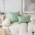 Demetex Green Pillow Covers 18x18, Set of 2 Summer Decorative Throw Pillows for Couch, Soft Corduroy Accent