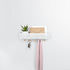 Umbra Estique Entryway Organizer – Great for Storing Keys, Small Accessories, Mail, Wallets and More, White Finish