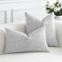OTOSTAR Linen Throw Pillow Covers Set of 2, Decorative Square Pillowcases 26x26 Inch for Home Decor and Sofa