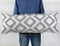NUYECY Diamond Pattern Extra Long Pillow Covers 16 x 36,Plush Chenille Decorative