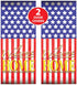 Beistle 2 Pack Plastic Welcome Home Door Covers - 6’ x 30” American Flag Decor for Patriotic Holidays