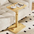 Amazer Bamboo TV Tray Table, Height Adjustable Side Table for Small Spaces,