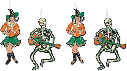 Vintage Halloween Jointed GoGo Dancers - Pack of 2