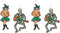 Vintage Halloween Jointed GoGo Dancers - Pack of 2