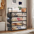 5 20-25 Closet,Entryway,Small VILICK Tier Shoe Rack with Hook and Side Pocket,Shoe Organizer Space Saver Storage