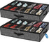 Under Bed Shoe Storage Organizer for Closet - Fits 24 Pairs, Sturdy Underbed Shoe Storage Box Bins, Set of 2