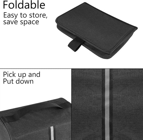 Toaster Cover Compatible with Most 4-slice Toasters, Toaster Cover Storage for Most 4-slice Toasters, Washable and Dust Protection (Dark Grey)