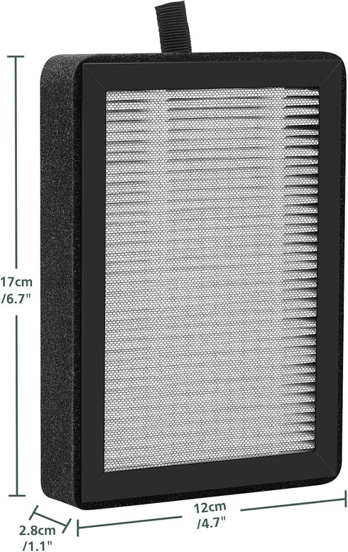 4 Pack LV-H128 Replacement Filter for LEVOIT LV-H128 / PUURVSAS (HM669A) / ROVACS (RV60) Air Purifiers
