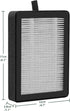 4 Pack LV-H128 Replacement Filter for LEVOIT LV-H128 / PUURVSAS (HM669A) / ROVACS (RV60) Air Purifiers