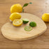 BambooMN Heart-Shaped Bamboo Serving and Cutting Board, 12" x 12" x 0.75" - 1 Piece