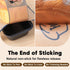 Set: 2-Pack 9 5 Inch Loaf Pan with Liners Nonstick x Bread Pan and Loaf Liners for Homemade Oven Baking - Rectangular