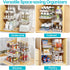 Delamu 2 Sets of 3-Tier Bathroom Under Sink Organizers, Stackable Pantry Storage, Clear Kitchen Cabinet Organizer