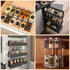 DIDITIME 24Pcs 4oz Spice Jars with Label, Empty Square Seasoning Containers, Spice Jars with Shaker Lids, Small Spice