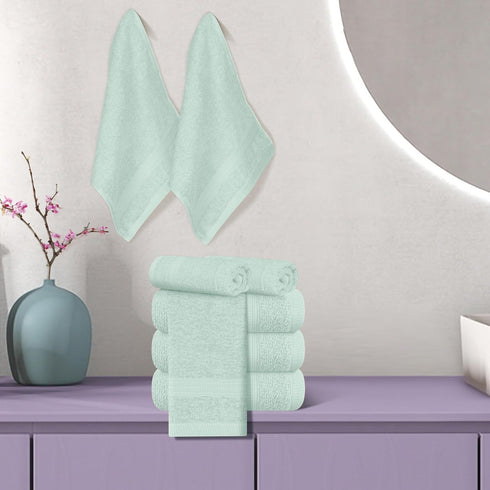 12 12x12 inch, BOUTIQUO Ultra Soft Cotton Washcloths, Contains Piece Face Cloths Ideal for Everyday use Face Towels
