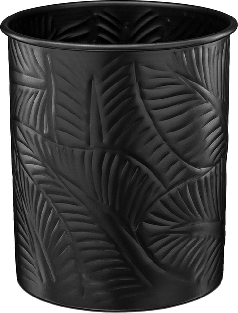 Monarch Abode 49177 Metal Caddy - Handcrafted Floral Embossed Kitchen Organizer for Utensils